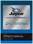 OWNER S MANUAL TRAVEL TRAILERS JAY FEATHER PRODUCTS P/N