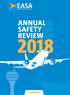 EUROPEAN AVIATION SAFETY AGENCY SAFETY ANALYSIS AND RESEARCH DEPARTMENT. Designed in Luxembourg