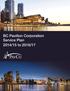 BC Pavilion Corporation Service Plan 2014/15 to 2016/17