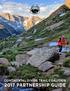 CONTINENTAL DIVIDE TRAIL COALITION 2017 PARTNERSHIP GUIDE