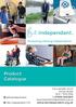 Product Catalogue. Promoting Lifelong Independence