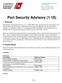 Port Security Advisory (1-18)