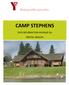 CAMP STEPHENS INFORMATION PACKAGE for RENTAL GROUPS