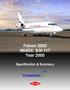 Falcon 2000 N54DC S/N 117 Year 2000 Specification & Summary