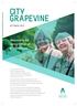 CITY GRAPEVINE. Welcome to the spring edition of City Grapevine OCTOBER 2017