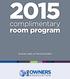 complimentary room program GUIDELINES & PROCEDURES
