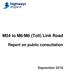 M54 to M6/M6 (Toll) Link Road. Report on public consultation