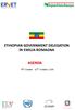 ETHIOPIAN GOVERNMENT DELEGATION IN EMILIA-ROMAGNA AGENDA
