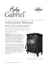 Baby. Instruction Manual.   Model HF217-SE Baby Gabriel Smoke Exempted Free-standing Wood Burning Non-Boiler Stove