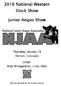 2016 National Western Stock Show. Junior Angus Show