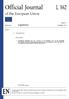 Official Journal of the European Union L 362. Legislation. Non-legislative acts. Volume December English edition. Contents REGULATIONS