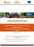 Sustainable Mobility and Tourism in Sensitive Areas of the Alps and the Carpathians: Summary of the Hungarian and the Slovakian feasibility studies.