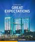 COME WITH GREAT EXPECTATIONS
