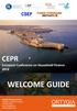 WELCOME GUIDE CEPR. European Conference on Household Finance 2018