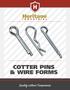 COTTER PINS. Quality without Compromise