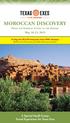 MOROCCAN DISCOVERY From the Imperial Cities to the Sahara May 10-23, 2019