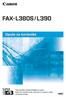 Upute za korisnike za FAX-L380S/L390