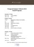 Visegrad Summer School 2015 Draft Program