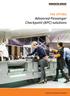PAX OPTIMA Advanced Passenger Checkpoint (APC) solutions