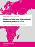 Where to hold your international marketing event in 2014