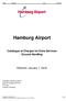 Hamburg Airport Catalogue of Charges for Extra Services Ground Handling