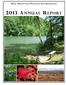 BLUE MOUNTAIN WILDLIFE INCORPORATED 2013 ANNUAL REPORT