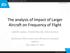 The analysis of Impact of Larger Aircraft on Frequency of Flight
