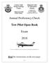 Annual Proficiency Check. Tow Pilot Open Book. Exam