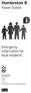Hunterston B. Emergency information for local residents