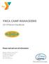 YMCA CAMP MAHACKENO Parent Handbook. Please read and save all information