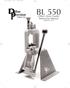 BL 550. illon recision Products, Inc. Dillon s Basic Loader Instruction Manual. September 2010