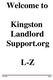 Welcome to. Kingston Landlord Support.org L-Z