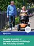 Leasing a scooter or powered wheelchair through the Motability Scheme