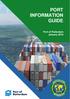 PORT INFORMATION GUIDE. Port of Rotterdam January 2019
