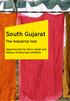 South Gujarat. The Industrial Hub. Opportunities for Micro Small and Medium Enterprises (MSMEs)