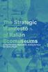 The Strategic Manifesto of Italian Ecomuseums