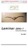 Icaro LAMINAR - Instructions Manual Page # 1/ /02/04 Rev. Jan Laminar ZERO-7 Instructions Manual