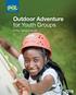 Outdoor Adventure for Youth Groups