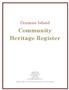 Community Heritage Register