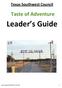 Texas Southwest Council. Taste of Adventure. Leader s Guide. Last Updated 9/10/2017 at 10:15 PM 1