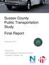 Sussex County Public Transportation Study Final Report