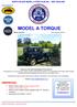 NORTH ISLAND MODEL A FORD CLUB INC. - NEW ZEALAND MODEL A TORQUE. Month: July 2018 Issue Number: 2018/07
