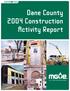 Dane County 2004 Construction Activity Report