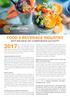 FOOD & BEVERAGE INDUSTRY 2017 REVIEW OF CORPORATE ACTIVITY