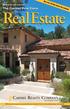 RealEstate CARMEL REALTY COMPANY. The Carmel Pine Cone STABLISHED. SECTION RE August 20-26, 2010