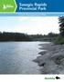 Sasagiu Rapids Provincial Park. Draft Management Plan