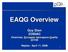 EAQG Overview. Guy Dion ZODIAC Chairman, European. Aerospace. Quality Group