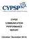 CYPSP COMMUNICATION PERFORMANCE REPORT. (October- December 2014)