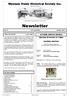 Newsletter. Wynnum Manly Historical Society Inc. OCTOBER MEETING DETAILS. Thursday 20 October at 7.30pm GENERAL MEETING IN THIS ISSUE