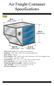 Air Freight Container Specifications